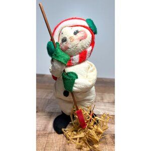 Vintage Annalee Christmas Snowman Collectible Doll Winter Holiday Decoration